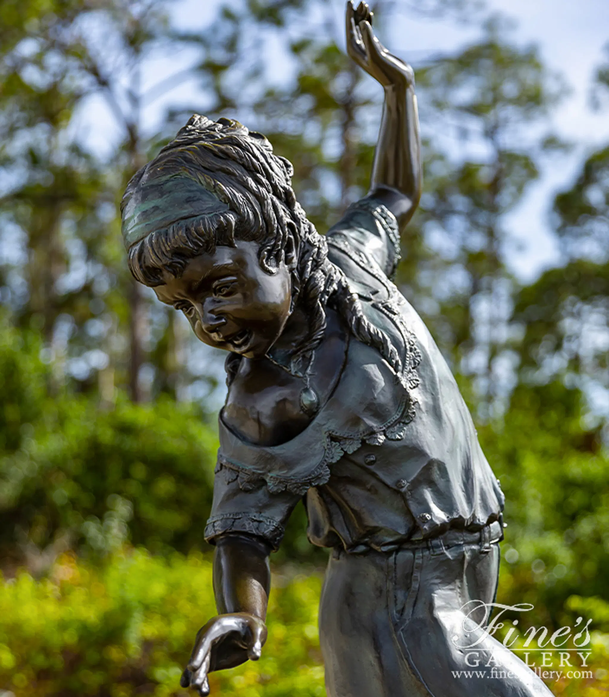 専用　bronze sculpture Bronze Statues - Caught By Surprise - BS-134 - Fine's Gallery, LLC.